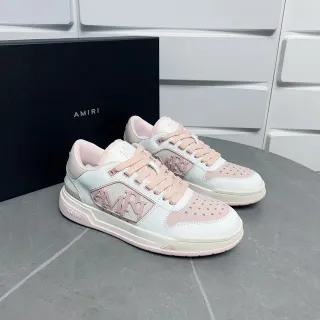 Amiri MA Court White and Pink Lifestyle Sneakers