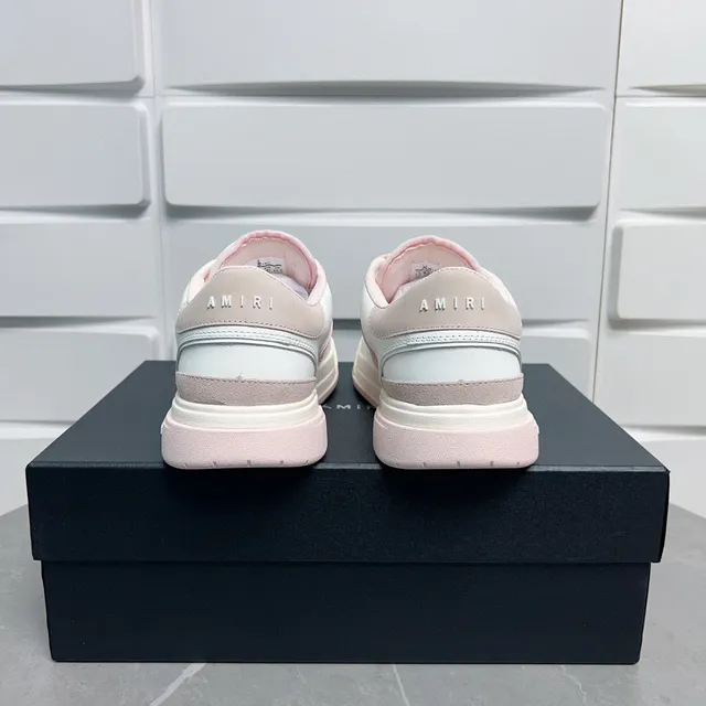 Amiri MA Court White and Pink Lifestyle Sneakers 2
