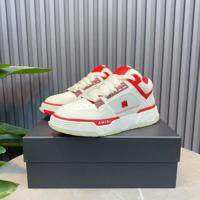Amiri MA Court White Red Lifestyle Sneakers 2