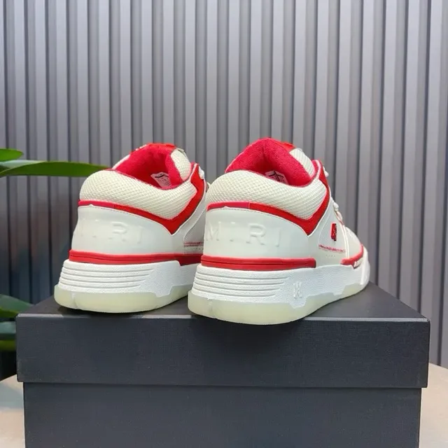 Amiri MA Court White Red Lifestyle Sneakers 5