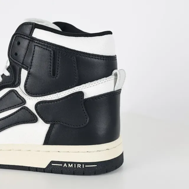 Amiri Skel Top High Black and White Lifestyle Sneakers 4