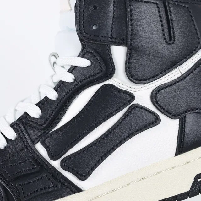 Amiri Skel Top High Black and White Lifestyle Sneakers 6
