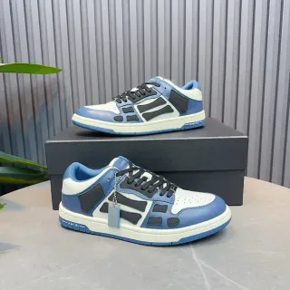 Amiri Skel Top Low Blue White Black Lifestyle Sneakers