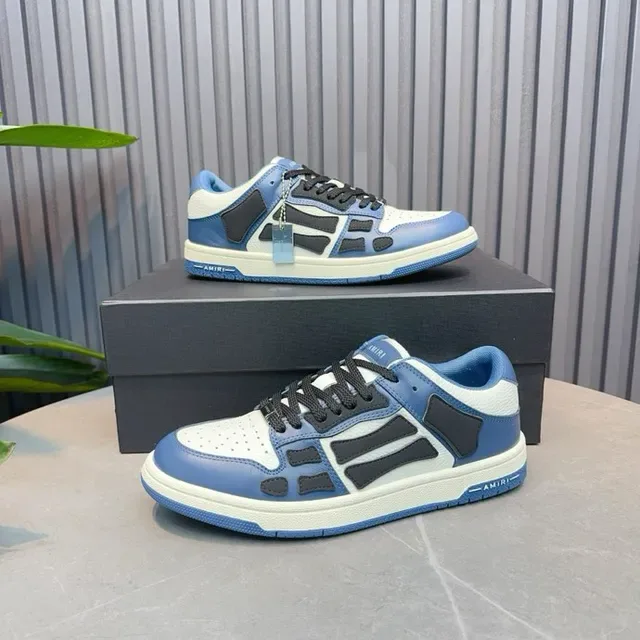 Amiri Skel Top Low Blue White Black Lifestyle Sneakers 9