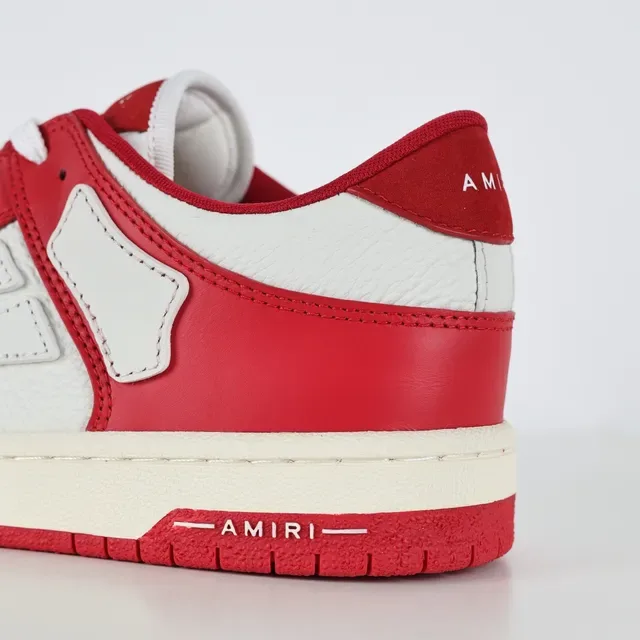 Amiri Skel Top Low Red and White Lifestyle Sneakers 4