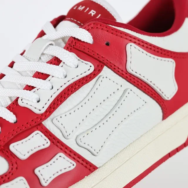 Amiri Skel Top Low Red and White Lifestyle Sneakers 6