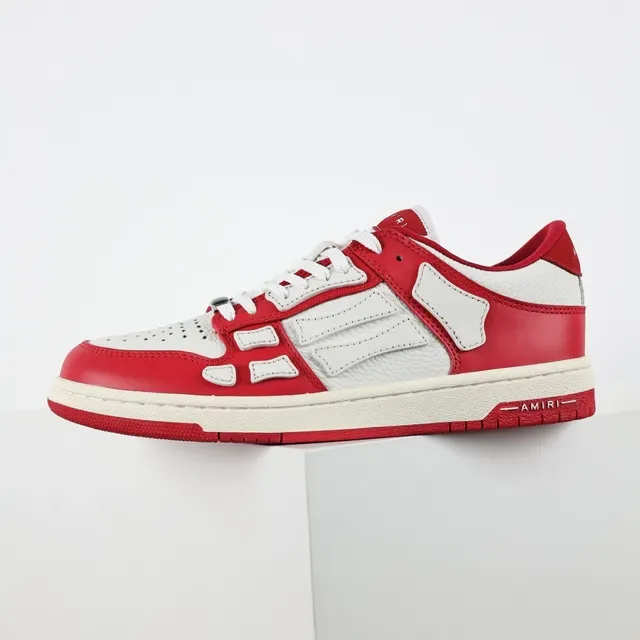 Amiri Skel Top Low Red and White Lifestyle Sneakers 9