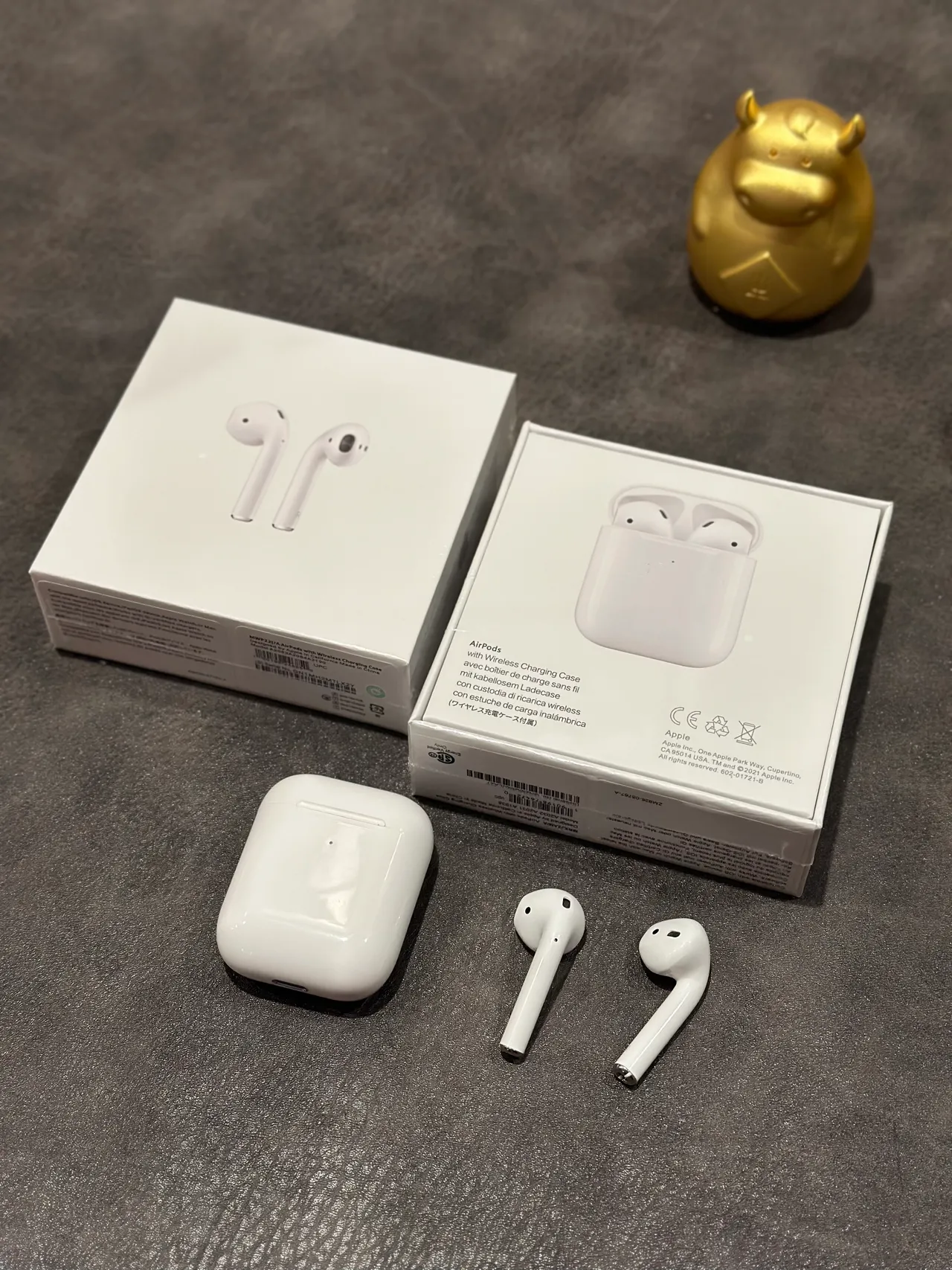 Apple AirPods Fones de Ouvido Brancos com Haste Open-Fit TWS 3