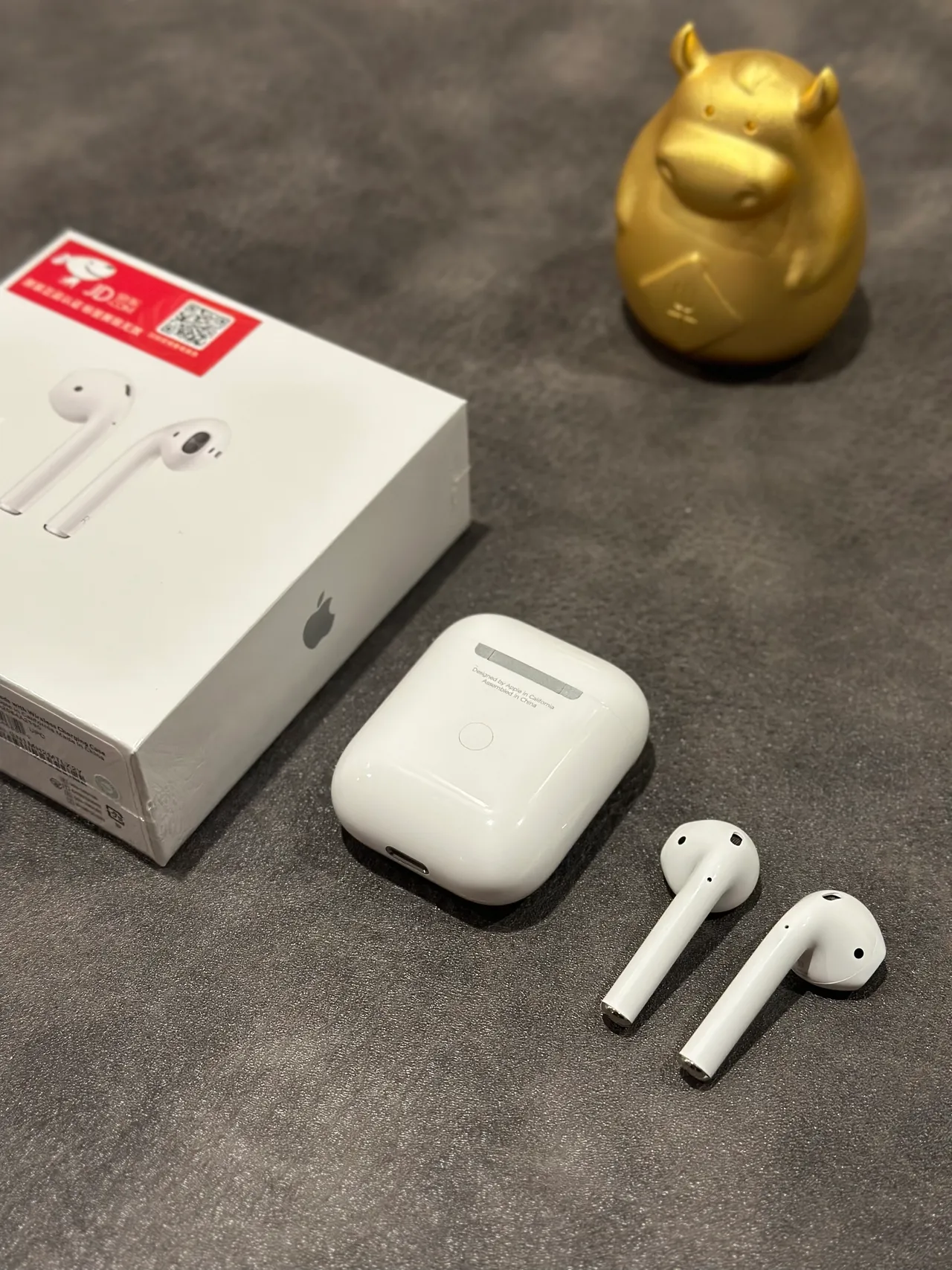 Apple AirPods Fones de Ouvido Brancos com Haste Open-Fit TWS 7