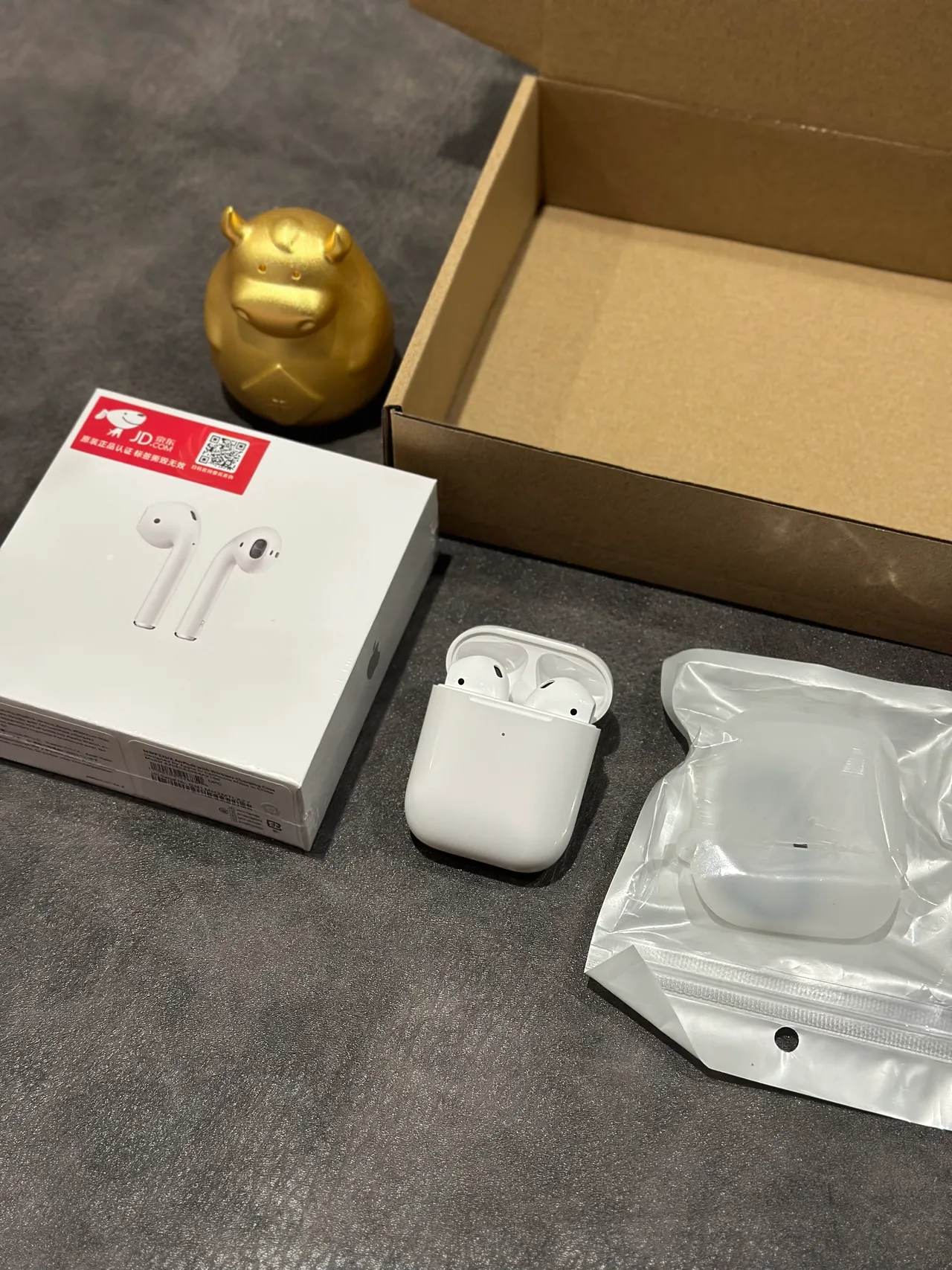 Apple AirPods Fones de Ouvido Brancos com Haste Open-Fit TWS 12