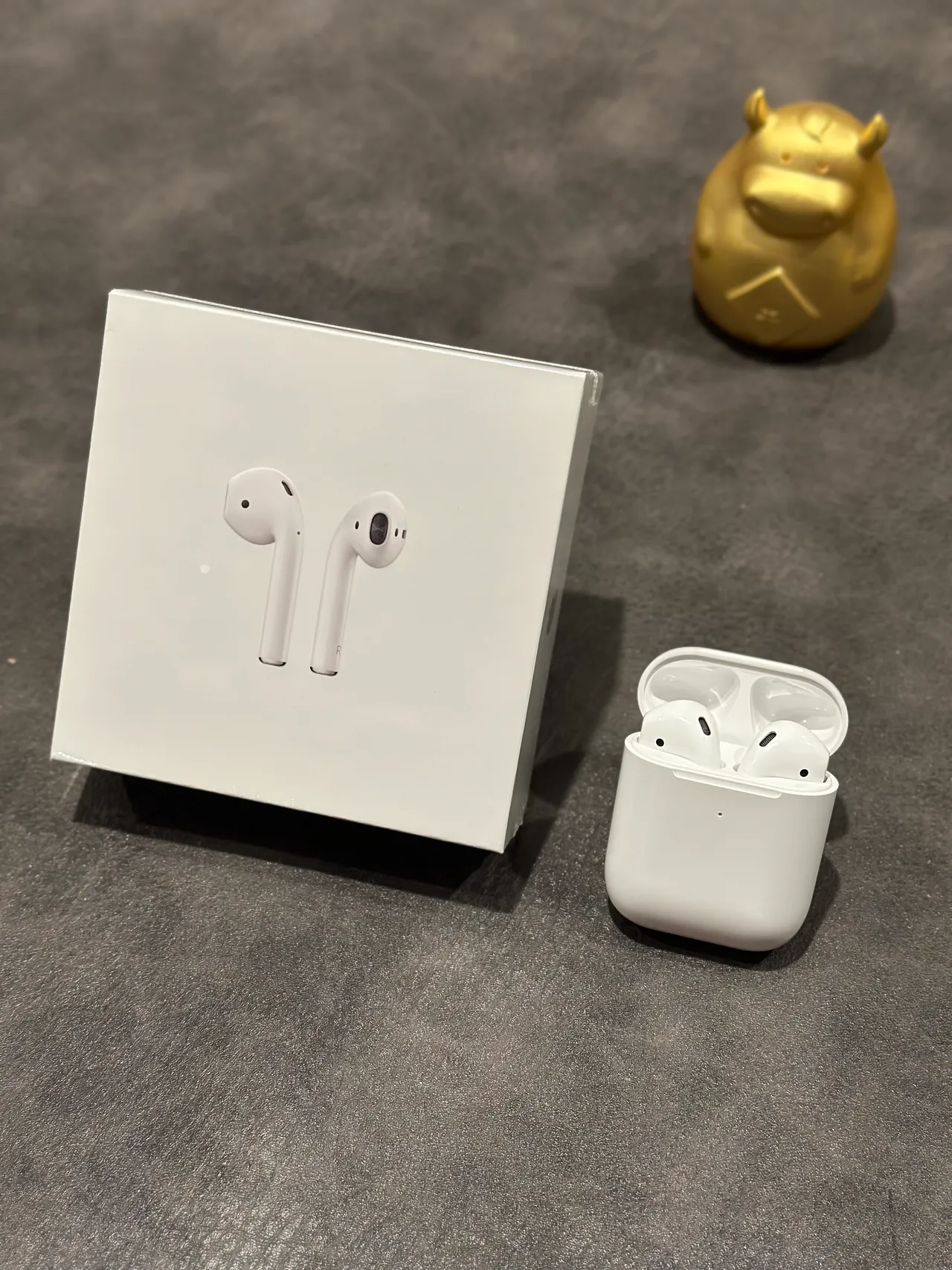 Apple AirPods Fones de Ouvido Brancos com Haste Open-Fit TWS 15