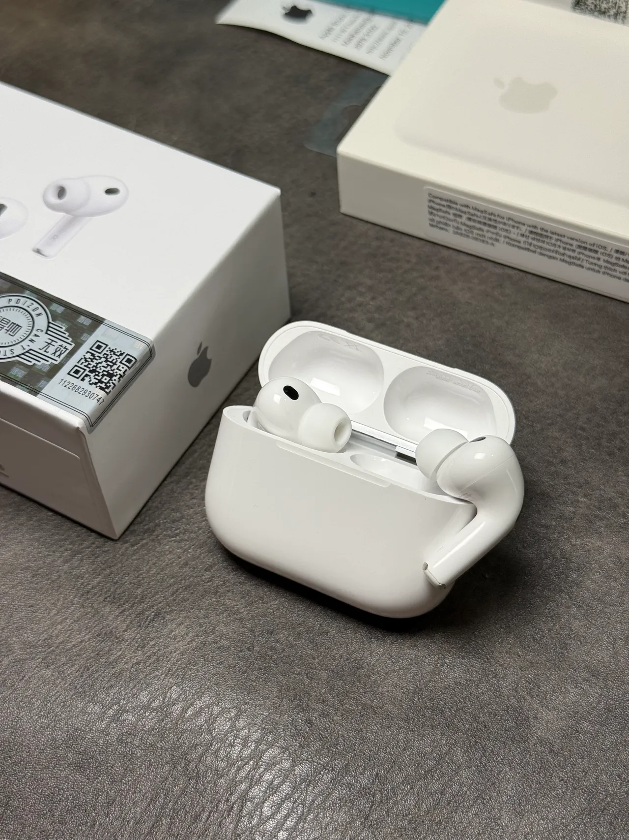 Apple أبيض نمط ساق مفتوح تكيف TWS سماعات الأذن 2