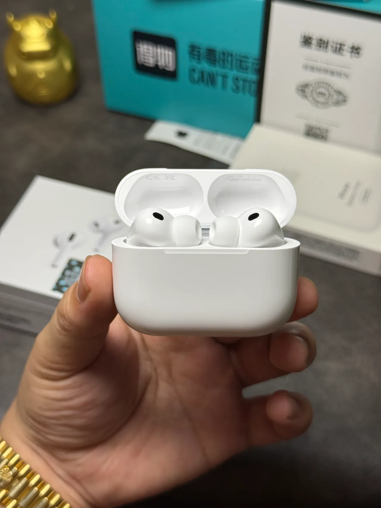Apple أبيض نمط ساق مفتوح تكيف TWS سماعات الأذن 12