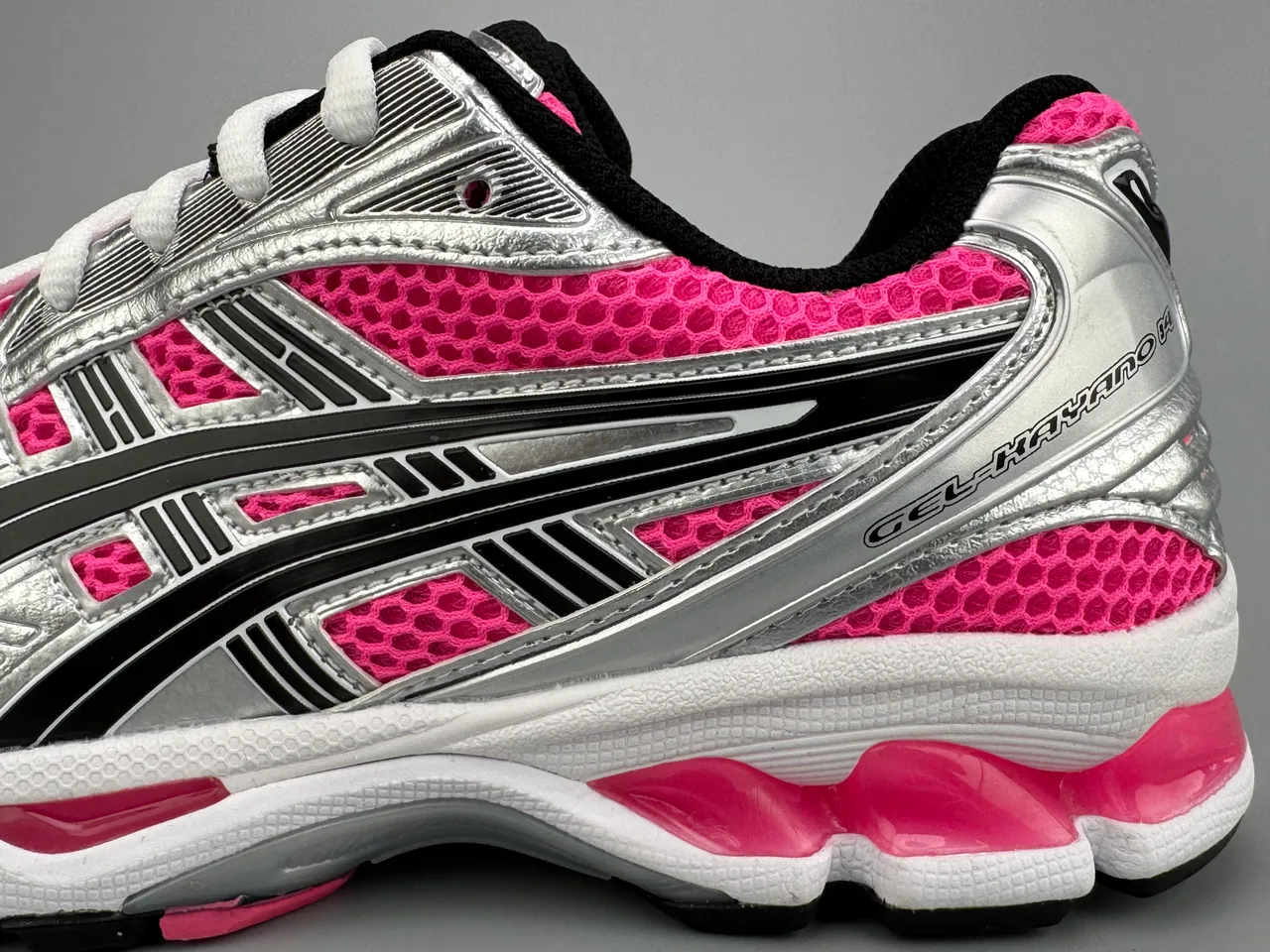 ASICS Gel-Kayano 14 Silver Pink tênis de corrida 5