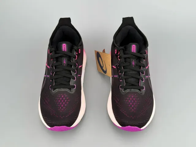 ASICS Gel-Kayano Black Pink Gradient Running Shoes 8