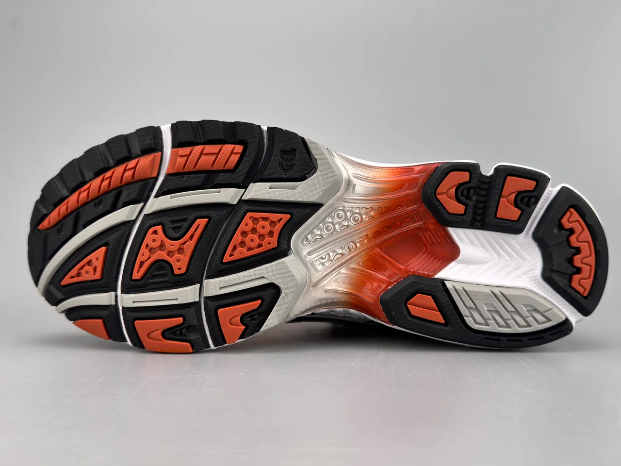 ASICS Gel-Kayano أحذية جري فضية سوداء برتقالية 6