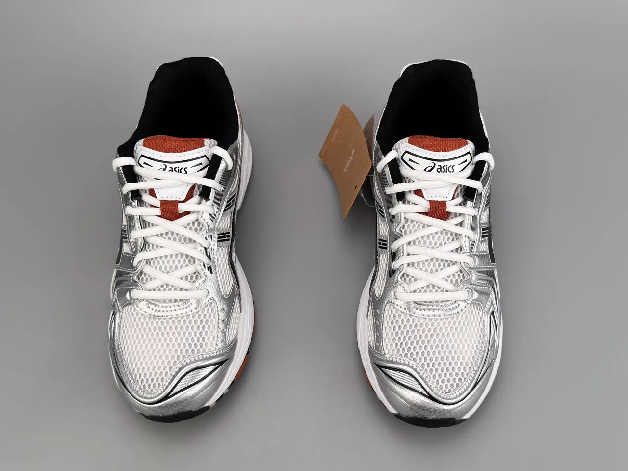 ASICS Gel-Kayano أحذية جري فضية سوداء برتقالية 9
