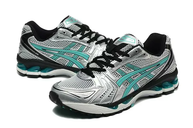 ASICS Gel-Kayano Silver Black Teal Running Shoes 3