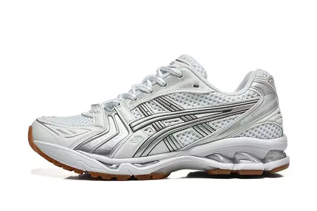 ASICS Gel-Kayano White Silver Gray Running Shoes 2