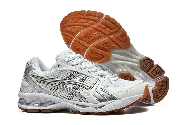ASICS Gel-Kayano White Silver Gray Running Shoes 4