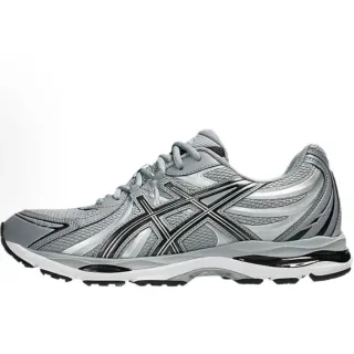 ASICS أحذية الجري رمادي أسود شبكة وطبقة تركيبية علوية شرائط نمر براند