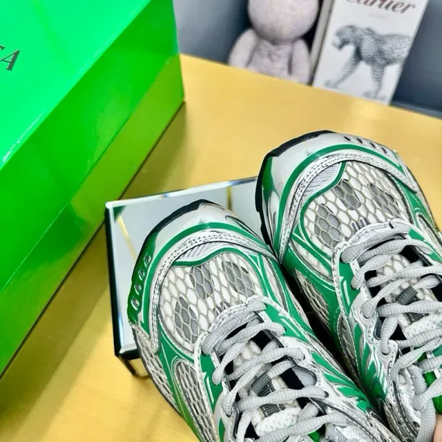 ASICS Vert Argent Maille Supérieure Synthétique Overlays de Cage Chaussures Lifestyle 4