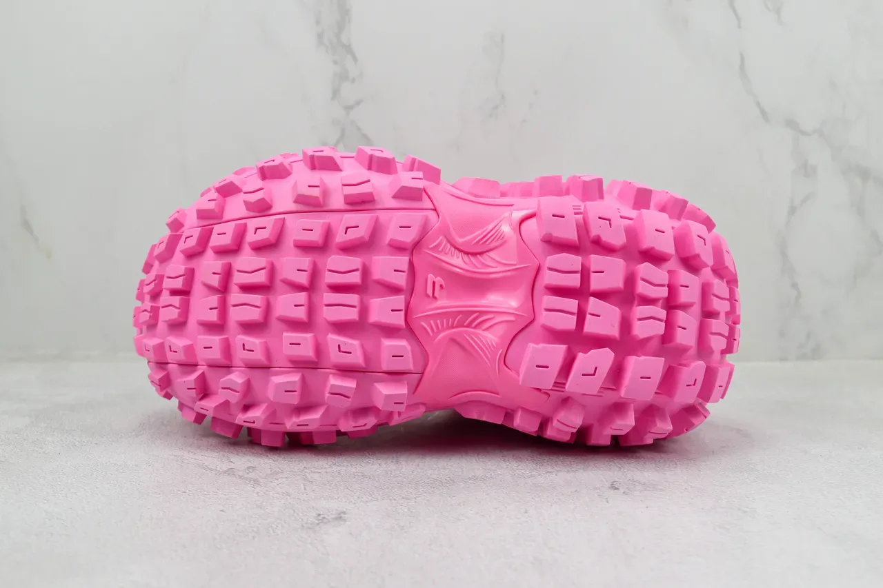 ASICS Chaussures Lifestyle en Maille Monocromatique et Construction de Recouvrement Synthétique Rose et Noir 8