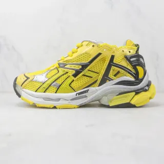 ASICS Yellow Black Midsole Mesh And Synthetic Overlay Upper Chunky Sneakers