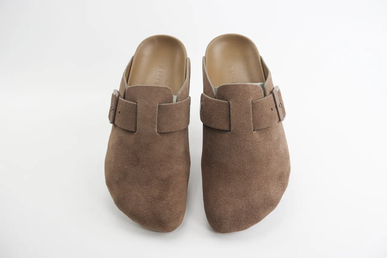 Balenciaga Le Cagole Marrom Bege Camurça Superior Alça Única Oversized Fivela Tênis Casual 2