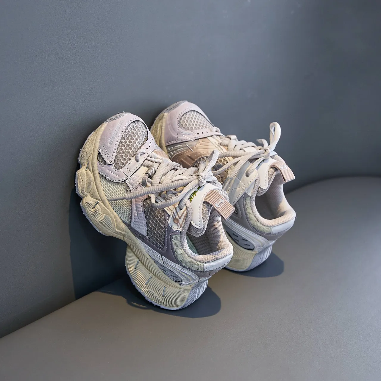 Balenciaga Pink Blue Oversized Sole Mesh-Synthetic Hybrid Upper Chunky Sneakers 11