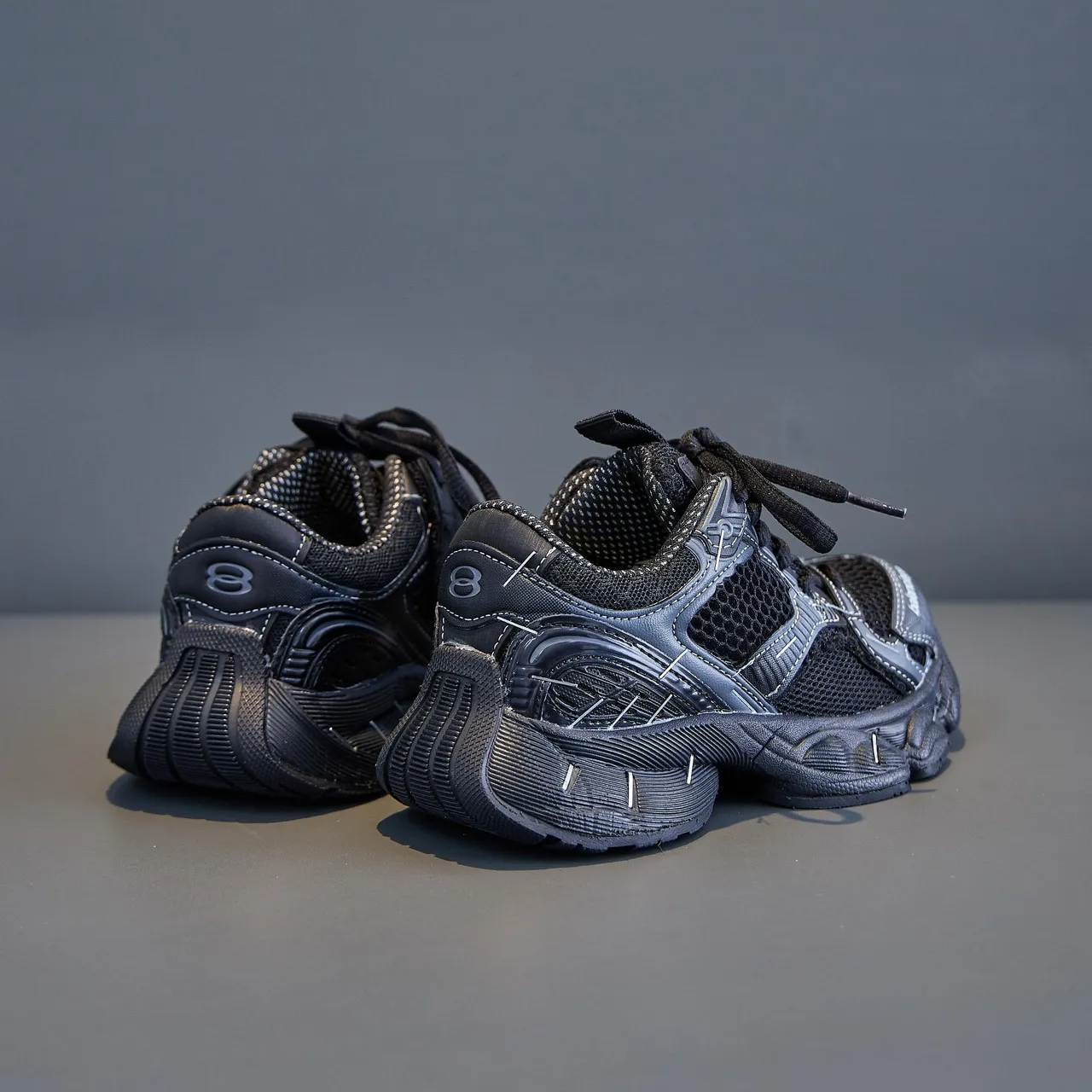 Balenciaga Pink Blue Oversized Sole Mesh-Synthetic Hybrid Upper Chunky Sneakers 17