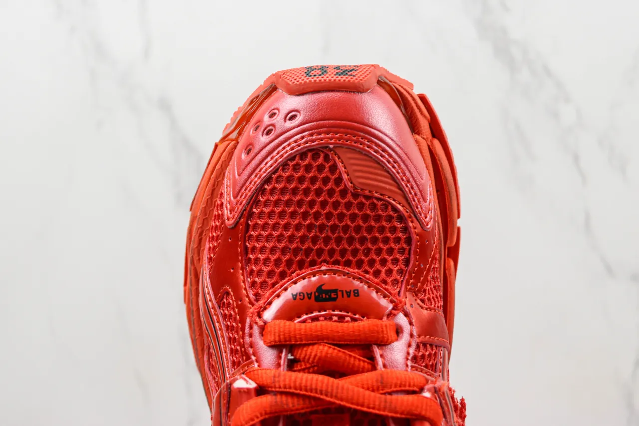 Balenciaga Runner Monochromatic Red Chunky Sneakers 6