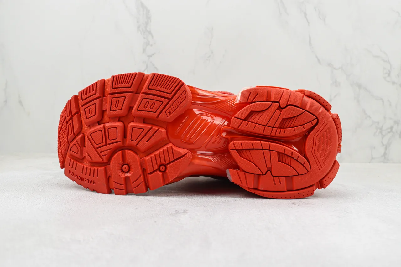 Balenciaga Runner Monochromatic Red Chunky Sneakers 8
