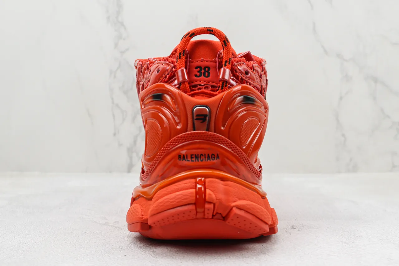 Balenciaga Runner Monochromatic Red Chunky Sneakers 9