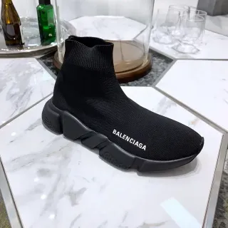Balenciaga Speed Trainer أحذية رياضية سوداء نمط حياة