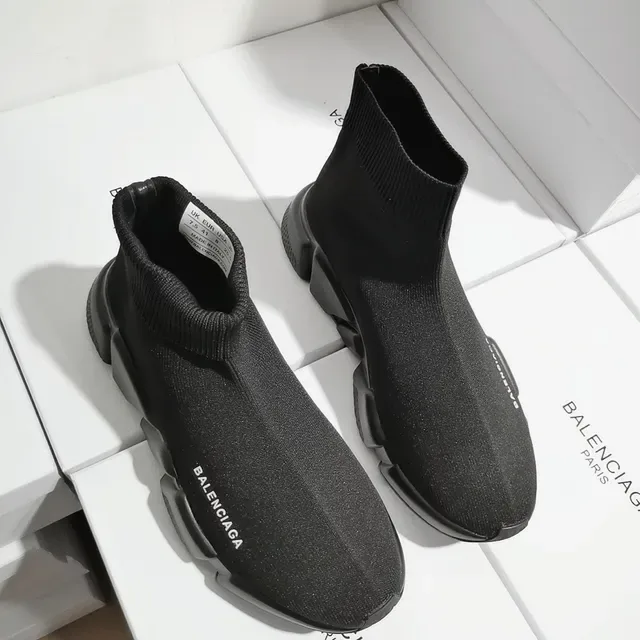 Balenciaga Speed Trainer أحذية رياضية سوداء نمط حياة 2