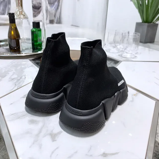 Balenciaga Speed Trainer أحذية رياضية سوداء نمط حياة 5