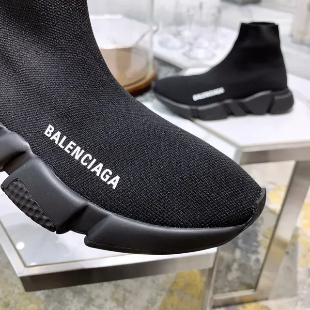 Balenciaga Speed Trainer أحذية رياضية سوداء نمط حياة 8
