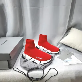 Balenciaga Speed Trainer Red White Black Lifestyle Sneakers
