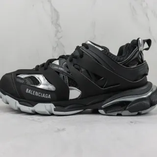 Balenciaga Track Trainer أسود وفضي حذاء رياضي كانكي