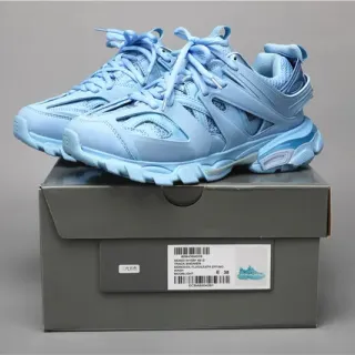 Balenciaga Track Trainer حذاء سميك أزرق فاتح