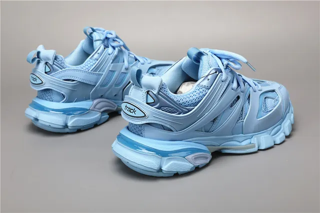 Balenciaga Track Trainer हल्का नील चंकी स्निकार 3