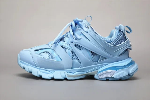 Balenciaga Track Trainer हल्का नील चंकी स्निकार 9