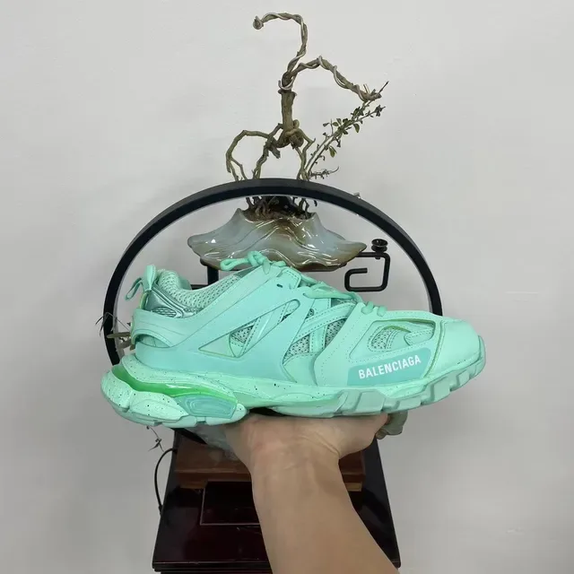 Balenciaga Track Trainer Sneakers Chunky Vert Menthe 7