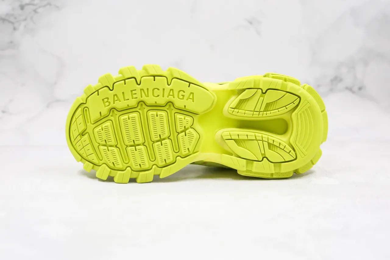 Balenciaga Track Trainer Neon Yellow Chunky Sneakers 3