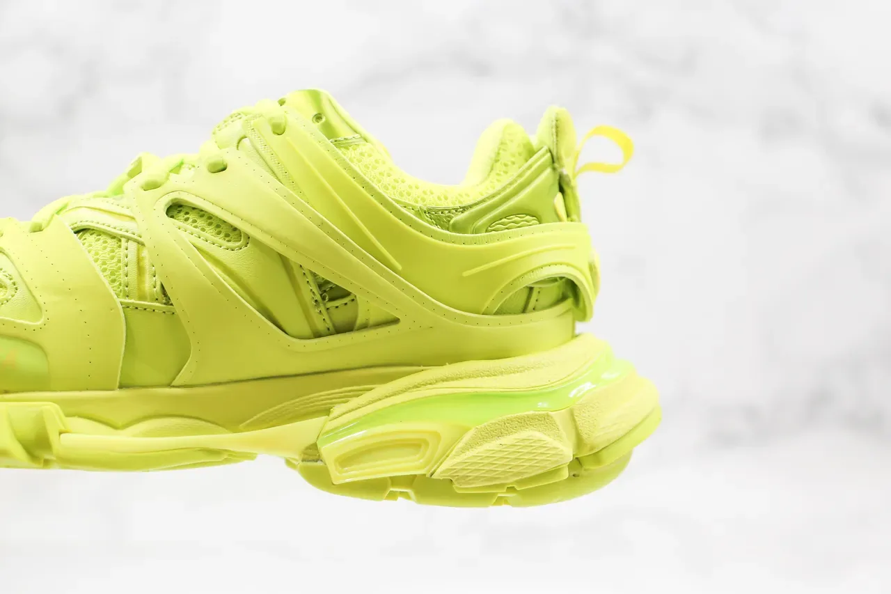 Balenciaga Track Trainer Neon Yellow Chunky Sneakers 4