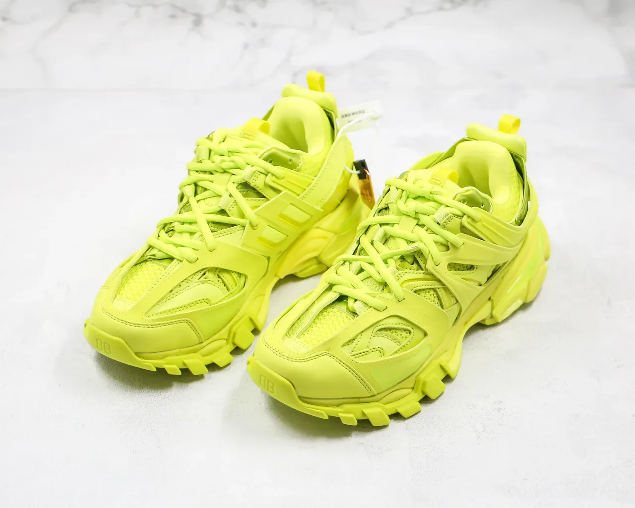 Balenciaga Track Trainer Neon Yellow Chunky Sneakers 7