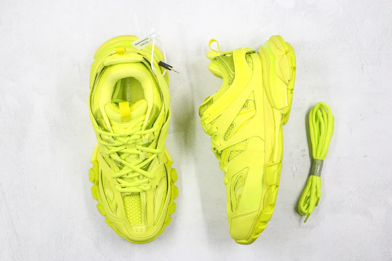 Balenciaga Track Trainer Neon Yellow Chunky Sneakers 8