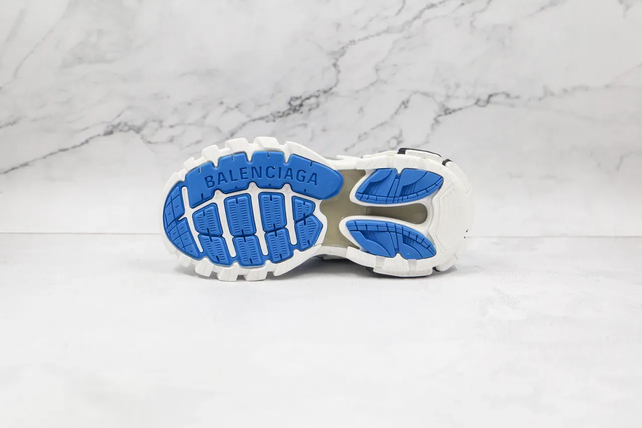 Balenciaga Track Trainer blancs bleus noirs chunky sneakers 3