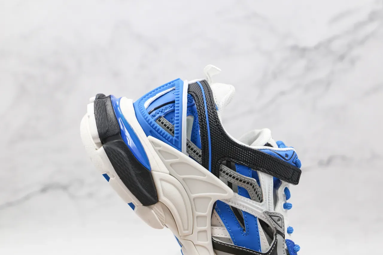 Balenciaga Track Trainer blancs bleus noirs chunky sneakers 6